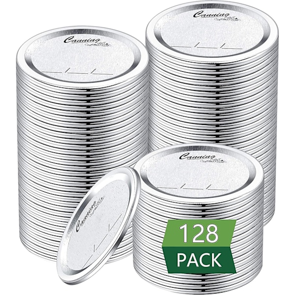 128-pack Vanliga Munn Konserveringslock För Ball, Kerr Burkar - För Konservering - Livsmedelskvalitet