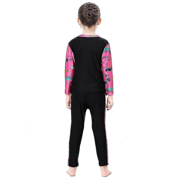 3-pack Muslimsk Badkläder för Flickor - Burkini, Islamisk Baddräkt, Strandkläder Black 12-13 Years