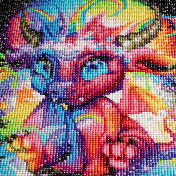 30x40 CM Drak Diamantmålning Full Strass, Diamant