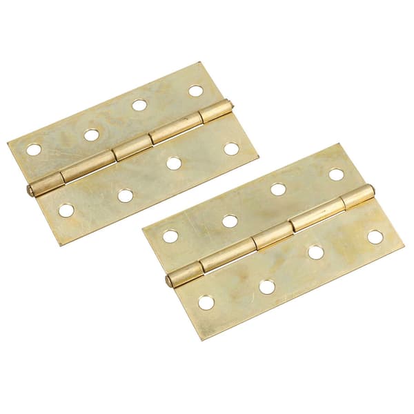 4\" (100 mm) Mässingspläterade Stål Dörr Skåp Grind Gångjärn Butt Hinge 8-pack