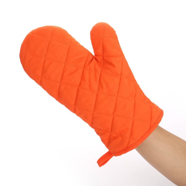 2 stk. ovnhandsker polyester-bomuld varmebestandige ovnhandsker til