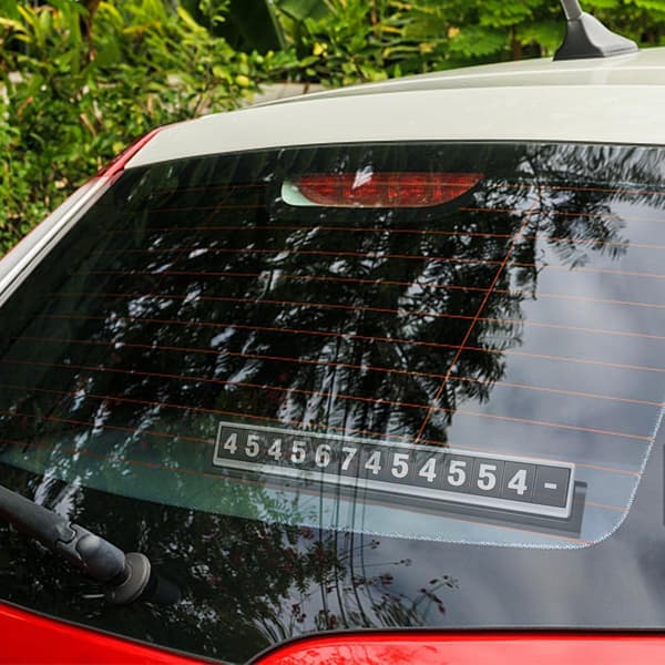 1 stycke (Silver) Tillfällig parkeringsskylt - Garage Stoppskylt