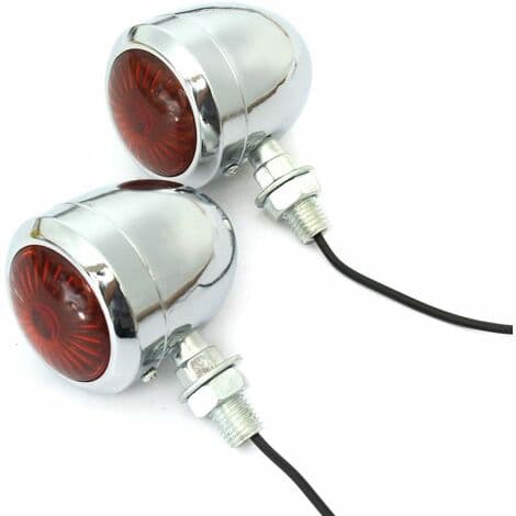 2 stk. Blinklys Indikator Blinklys Pære til Harley Davidson Cafe Racer
