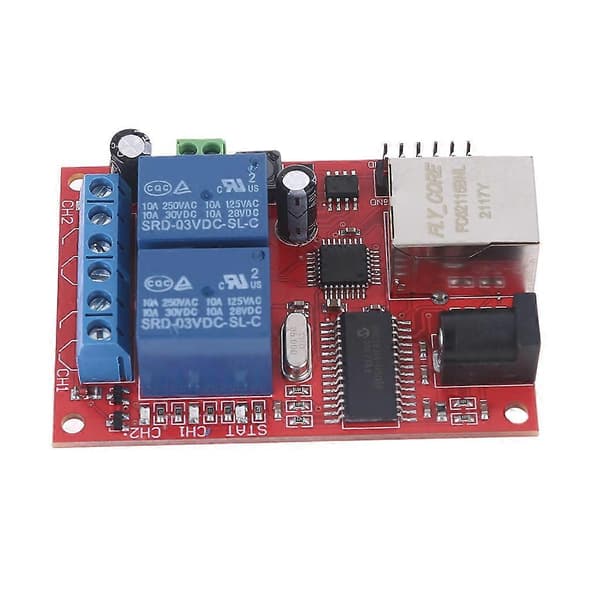 LAN Ethernet 2-vejs Relækort Forsinkelseskontakt TCP/UDP Controller Modul WEB Server