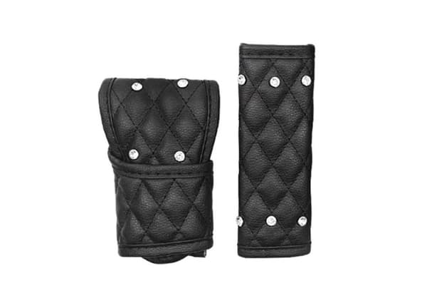 2-pak Læder Gearknop Cover, Universal Blank