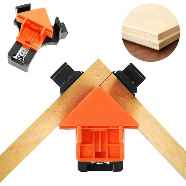 Træbearbejdningsværktøj retvinklet billedrammeklemmeholder (retvinklede klemmer (sæt med 4)) til træbearbejdningsværktøjsrum