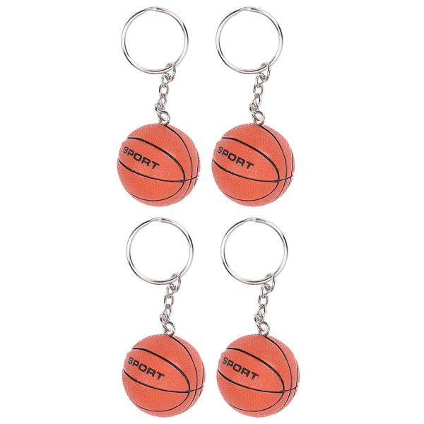 2 st Mini Basketboll Nyckelringar Kreativa Basketboll Hängande Dekorationer