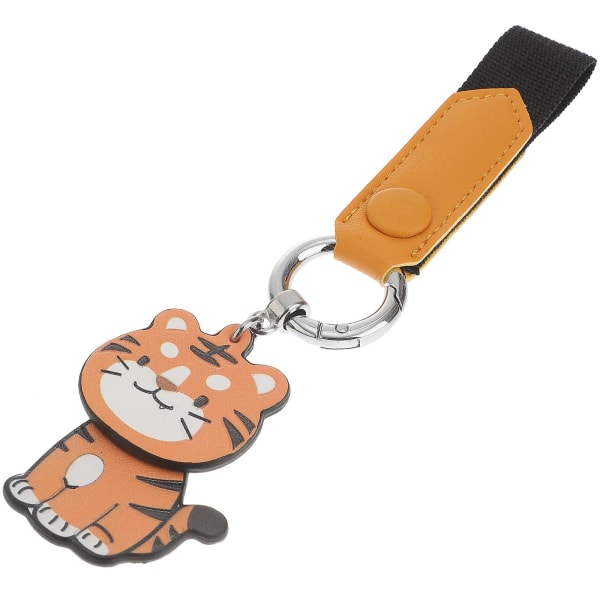1 st Bedårande Tiger nyckelring hänge Litet utsökt nyckelring hängande dekor nyckelring Tiger hänge 7.08X6.1CM Belt models