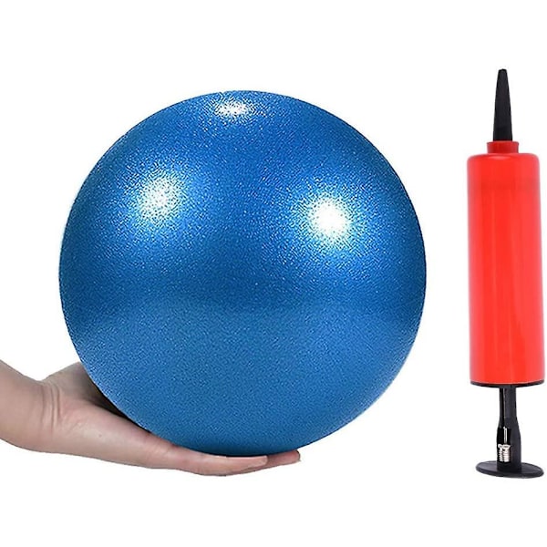 9 tuuman mini jooga pilates -pallo vakautta lisäävään harjoitteluun, kuntosalille, räjähtämätön ja liukumaton pallo, jossa on täyttöletku