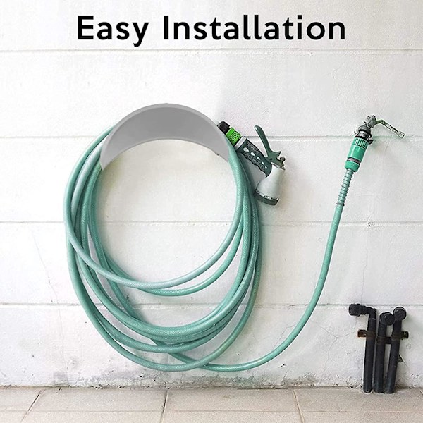 1 stk Heavy Duty Slangeholder Hage Slange Veggfeste Brakett Med Skrue Og Ekspansjonsbolt For Oppbevaring Vannrør Cisea