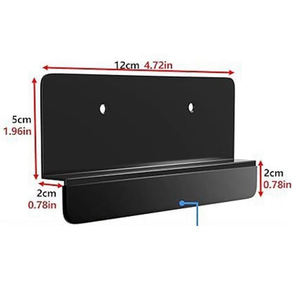 Fodgreb i kulstofstål til underskabe, fuld overflade, skabsdør 12 cm x 7 cm, sort