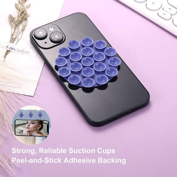 5-pack silikon sugpropp telefonhållare, multifunktionell telefon