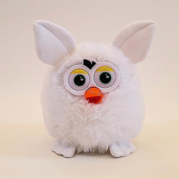 Söt Electric Talking Furby Elf Plyschleksak Elektronisk Pet Owl Toy 15cm A White