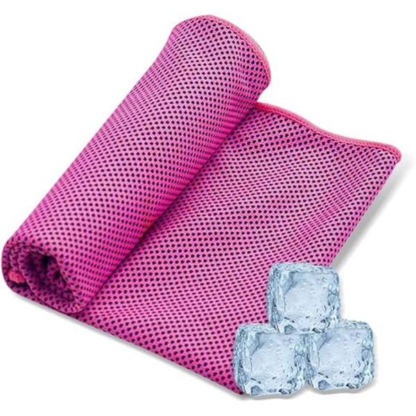 Rose køle håndklæde, nakke is håndklæde, polyester is håndklæde til