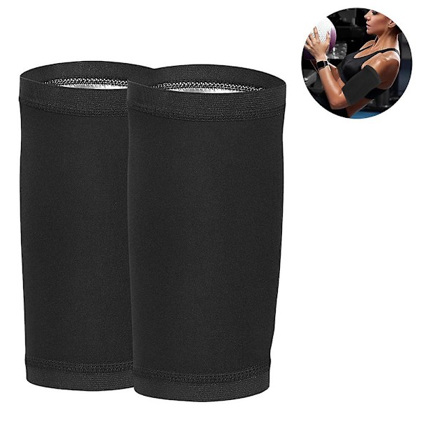 1 par svedformede arm shapere, kompressionssvedbånd, performance ærmer fedtreducerende snøre elastisk armbånd Style1 S M