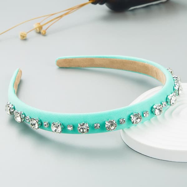 Rhinestone-prydd hårband för kvinnor - Trendiga hårtillbehör Rose Red