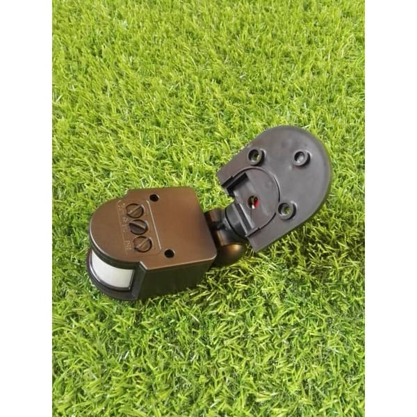 220v svart IR-sensorbryter, spotlight-holder med bevegelsessensor svart