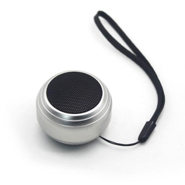 Mini Bluetooth-högtalare, bärbar trådlös Bluetooth-högtalare (silvergrå)