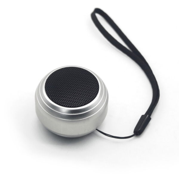 Mini Bluetooth-høyttaler, bærbar trådløs Bluetooth-høyttaler (sølvgrå)