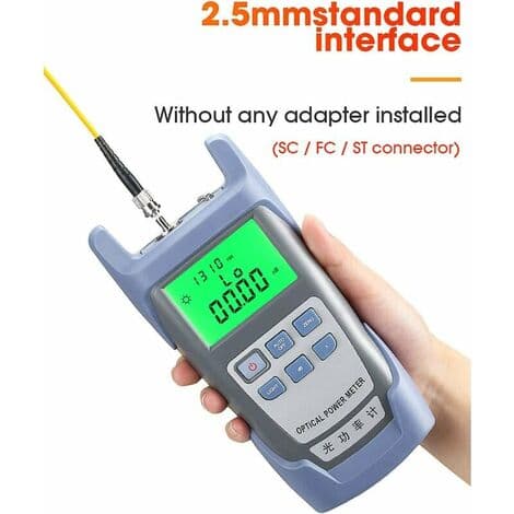 FTTH Fiberoptisk Strømmeter Optisk Kabeltester Fiberoptisk Tester -70 dBm til +10 dBm