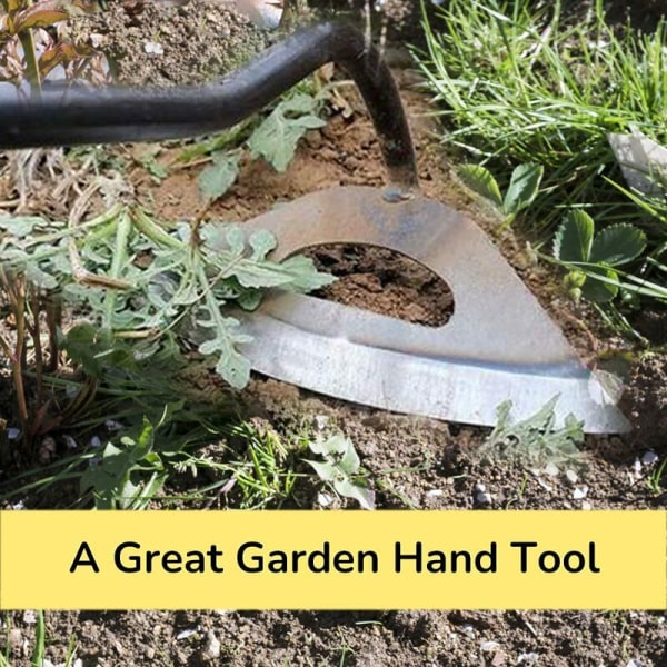 Stålhacka 30*16cm ogräs- och grönsaksskyffel trädgårdsarbete specialverktyg för ogräsrensning Lämplig för trädgårdsodling
