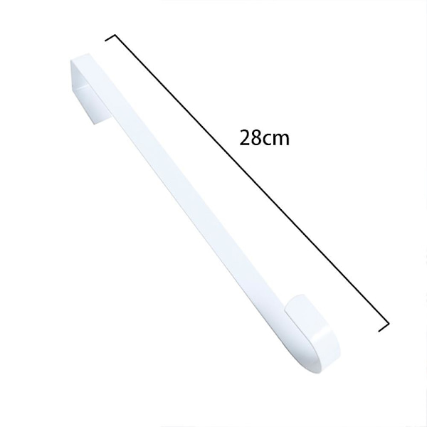 Kranshängare för ytterdörr i metall över dörren enkel krok 28cm white