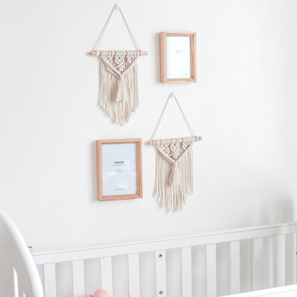 Soverom håndvevd mini veggteppe 20*39cm,