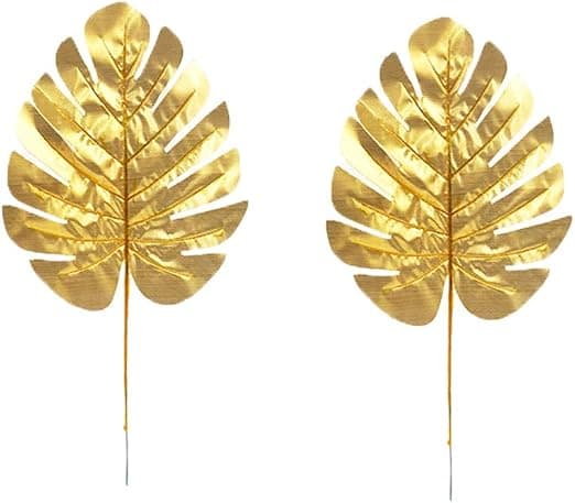 12 Pakk Dekorative Blad for Bryllupsgaver, Kunstig Palme