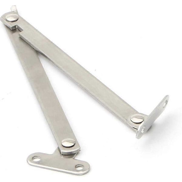Möbelskåp Rostfritt Stål Roterbart Vikbart Lock Stöd Gångjärn Silverton, 4-pack/BL