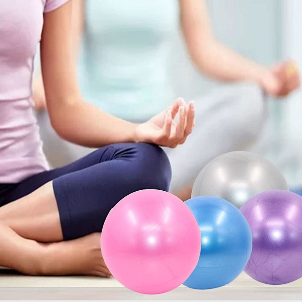 Mini Jooga- ja Pilates-pallo Stabiilisuusharjoitteluun, Kuntosali, Anti-Purskahdus ja Liukumaton Purple