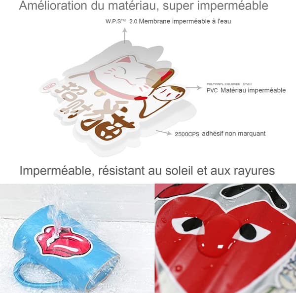 Retro Vintage-dekaler, Resedekaler Kartdekal Set