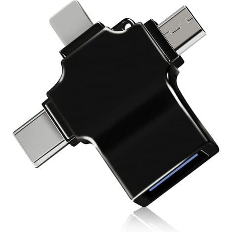 OTG USB 3 til universell adapter, Micro/USB C til USB 3.0-adapter, kompatibel med mobiltelefon/datamaskin, støtter USB-minnepinne