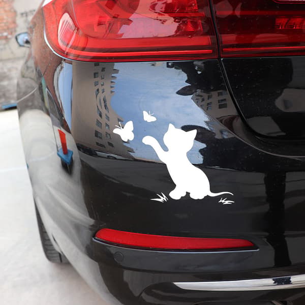 4 stk. Hvalpekat Reflekterende Ridser Kropssticker