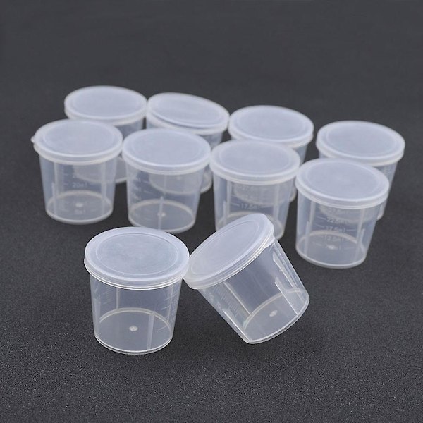 5 x 10 st Plastmätkoppar Lab Kemi Kök Vätskemätverktyg 30ml