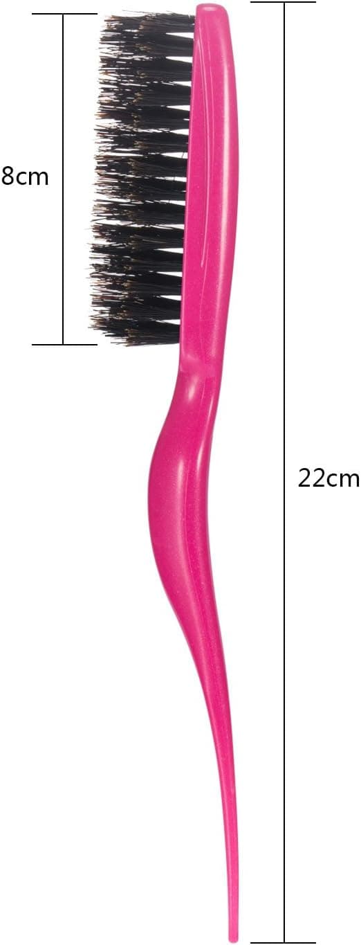 2-pack Fuchsia och Svart Borstborste Hårborste