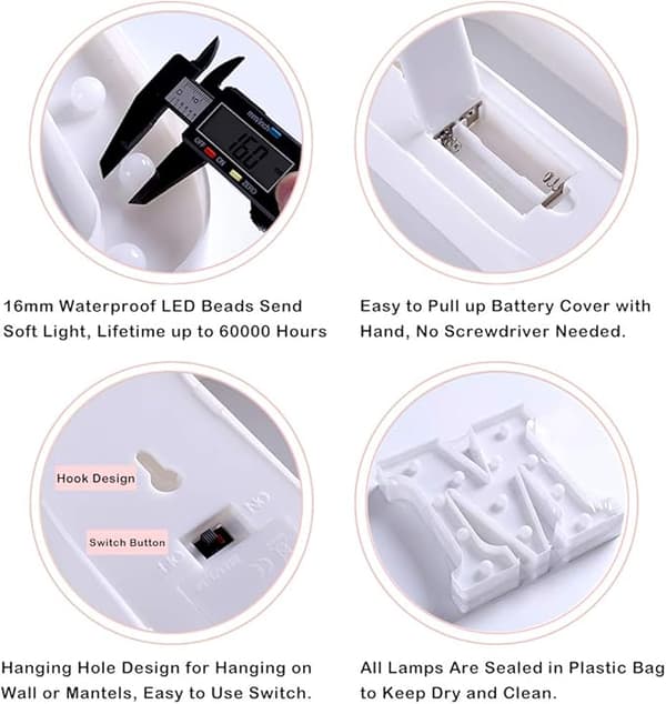 (M) Lysende Bokstaver Alfabet Lysende LED Lampe Bokstavlys