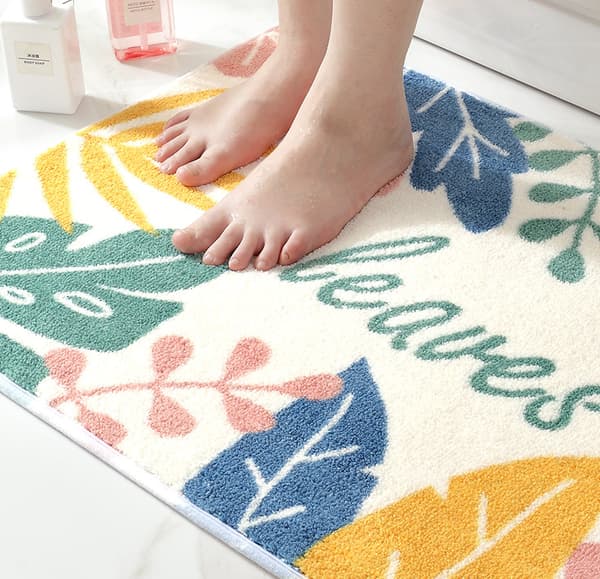 Wonderful Forest Enkel Flocking Baderomsgulvmatte 40*60cm