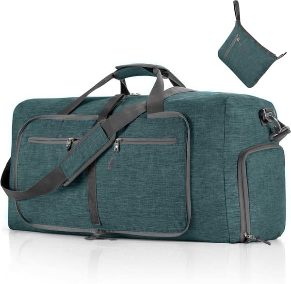 Foldbar duffelbag til mænd, vandafvisende, stor, letvægt