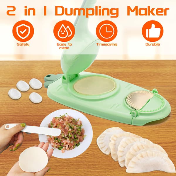 2-i-1 Tortillapressemaskine, Manuel Dumpling Wrapper Form Maker
