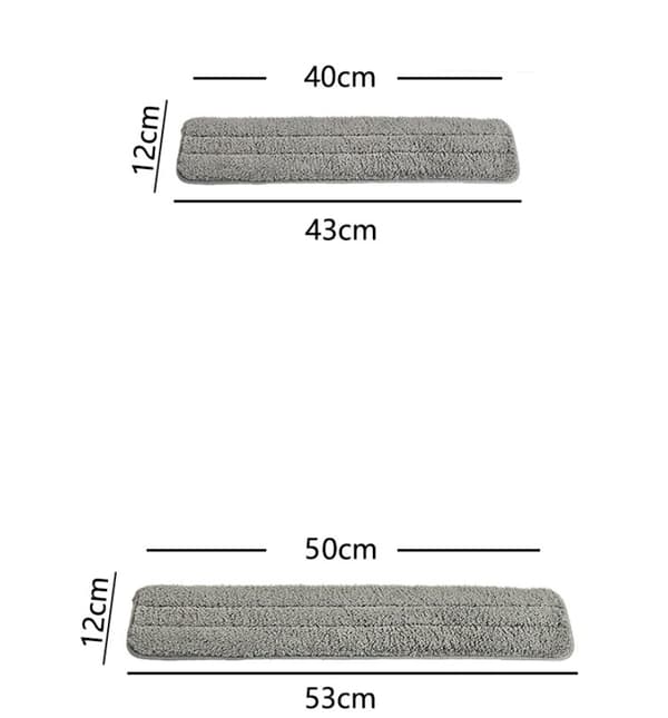 2 stykker husholdnings superabsorberende selvklæbende kludmoppe (93*12cm)
