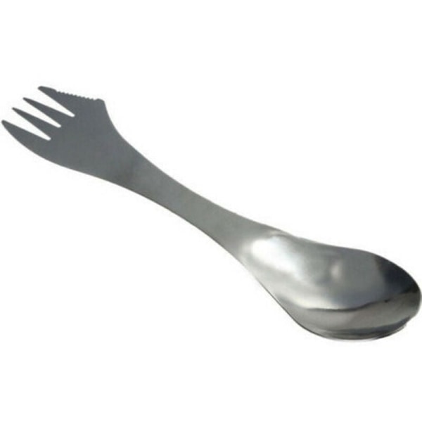 Pc 3 i 1 Titanium Gaffel Skje Spork Bestikk Utstyr Combo Utendørs Matlaging Picn