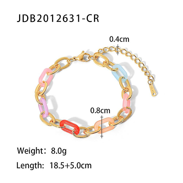 Armband Provmodell Daglig Outfit Metalliskt Element B1403 JDB2012631-CR