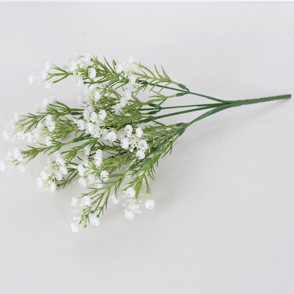 3 stk hvite dekorative blomster simuleringsblomster,