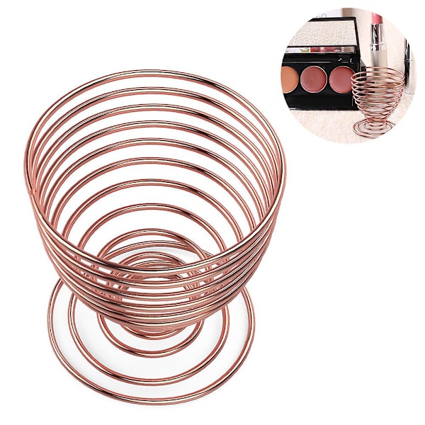 Svamp Makeup Blender Hållare, Makeup Puder Puff Svamp Hållare Skönhetsverktyg Torkställ Torkställ Ägg Puder Puff Display Stativ Rose gold