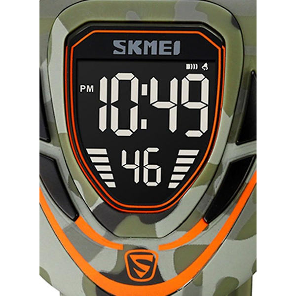 Herrar Mode Utomhus Sport Multifunktion Alarm 5 Bar Vattentät Digital Klocka 1833