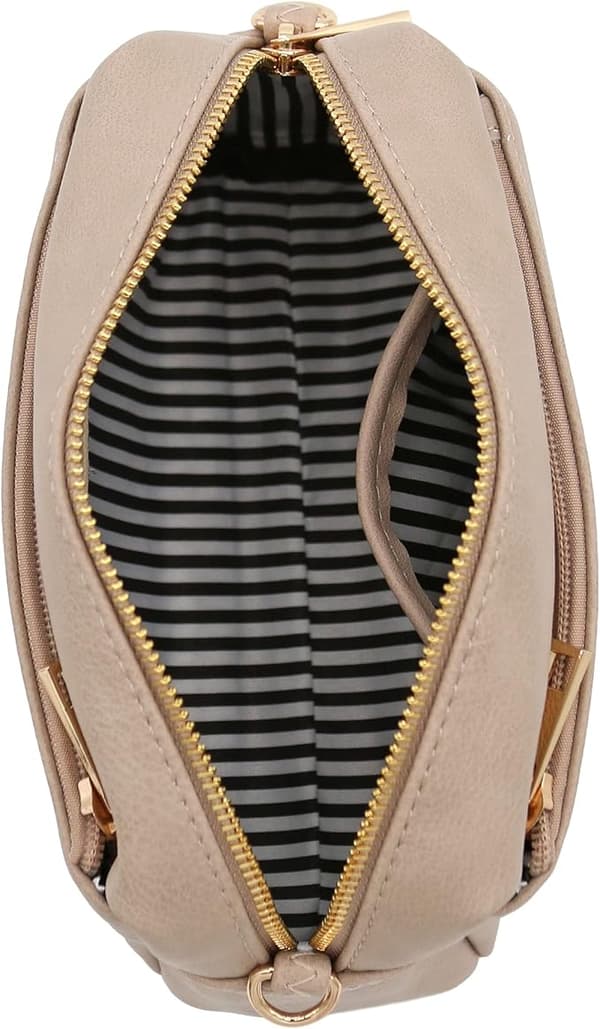Pieni Triple Zip -olkalaukku