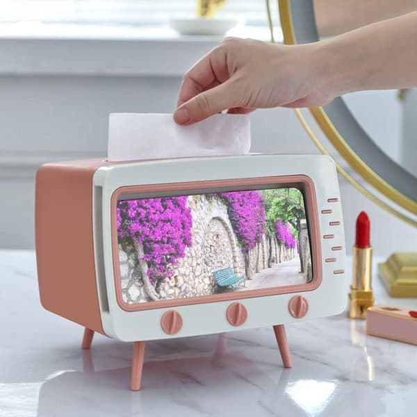Stoffbeholder Rosa Telefonholder Vevboks Statement Unik