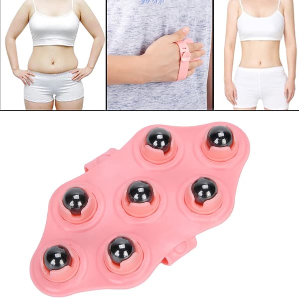 1 st Bärbar sju boll rullande massage, handskstil