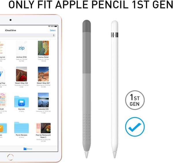 (Grå) Apple Pencil 1. generations etui, gradientfarvet silikone