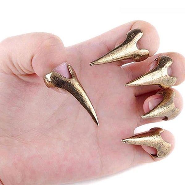 Knuckle Ring Retro Smycken Present Legering Finger Klo Knuckle Ring Set För Dagliga Livet Silver